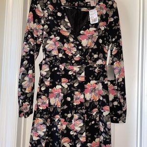 Floral forever 21 fit and flare dress